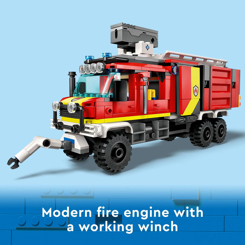 Fire Engine Toy Set with Land and Air Drones G46729