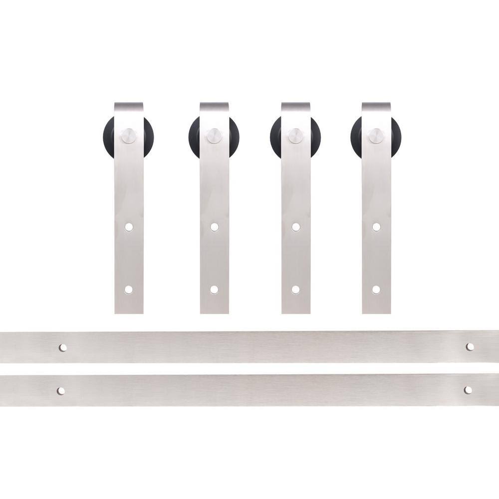 Stainless Steel Sliding Barn Door Hardware Track 2-Set W333223