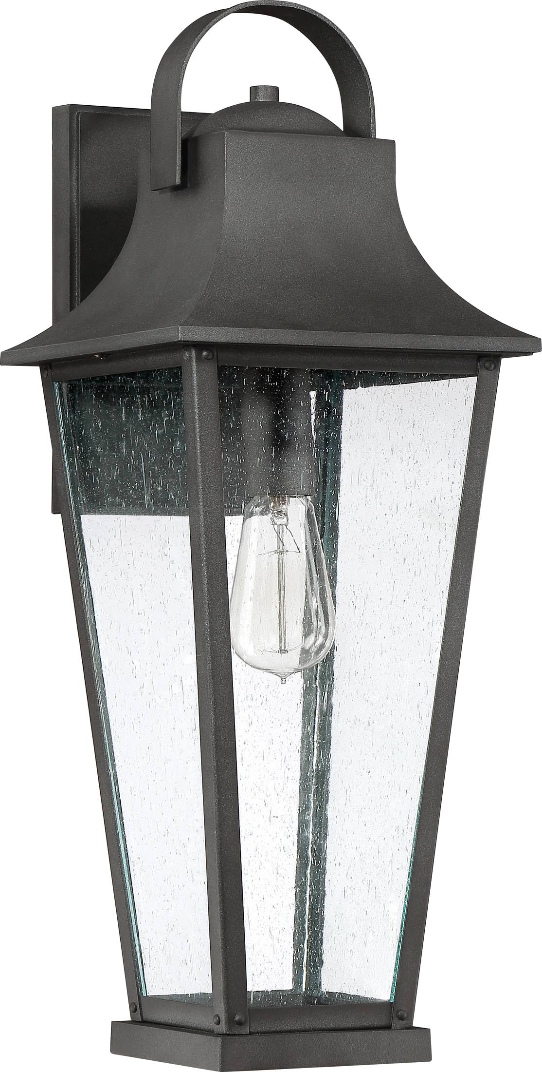 Mottled Black Outdoor Wall Light J71331