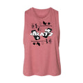 Juniors Cropped Racerback Tank Top A17842