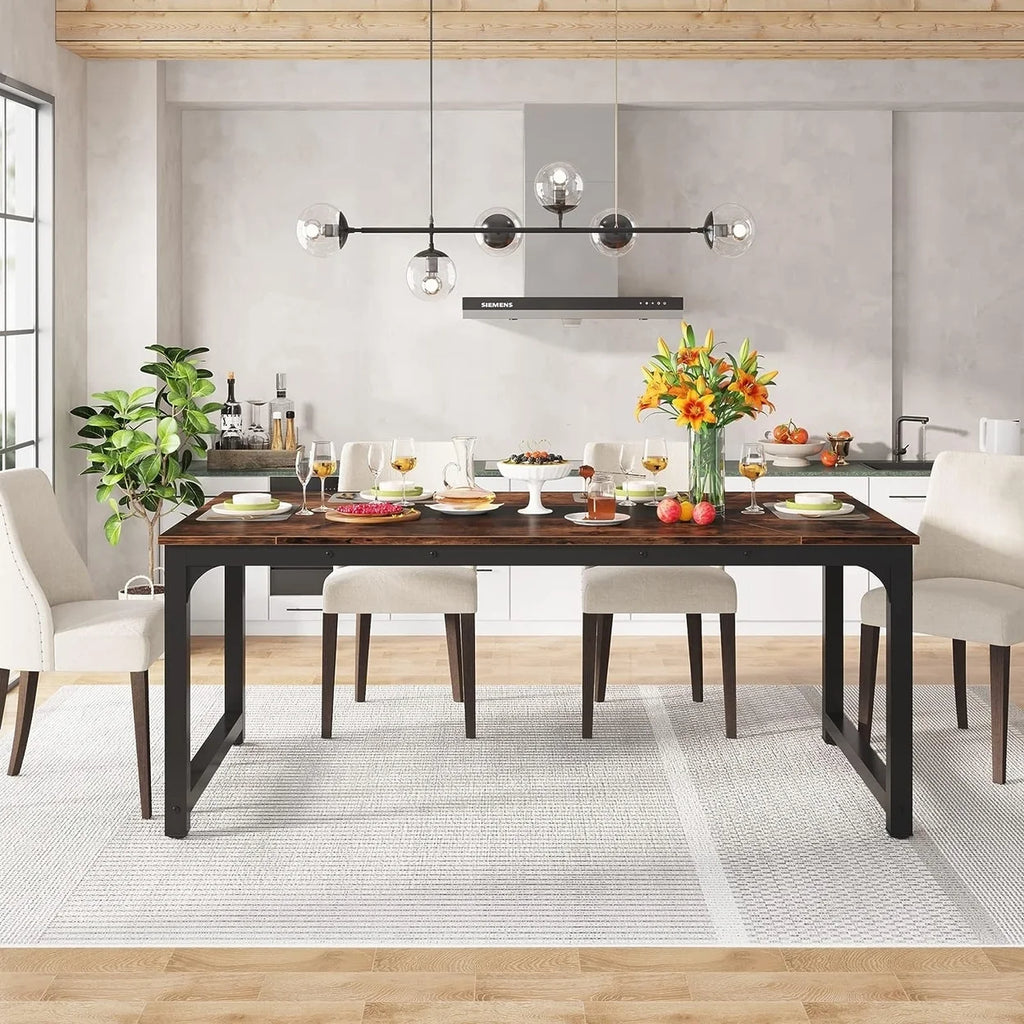 71"x35.4" Dining Table for 6-8 Person W25476