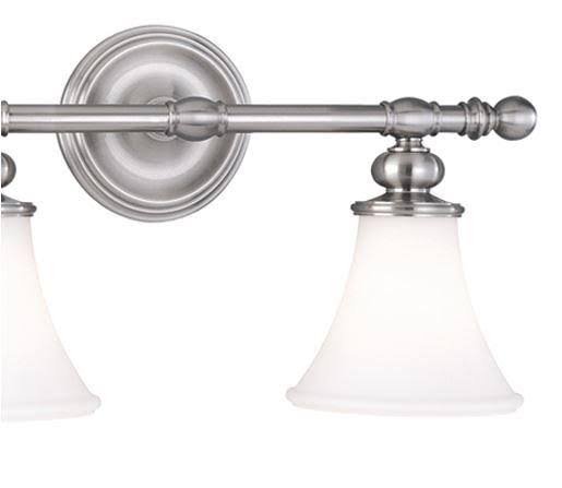 2 Light Bath Bracket, Satin Nickel U5082