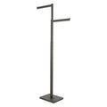 2-Way Rectangular Tubing with Straight Arms, Black - Matte W4163