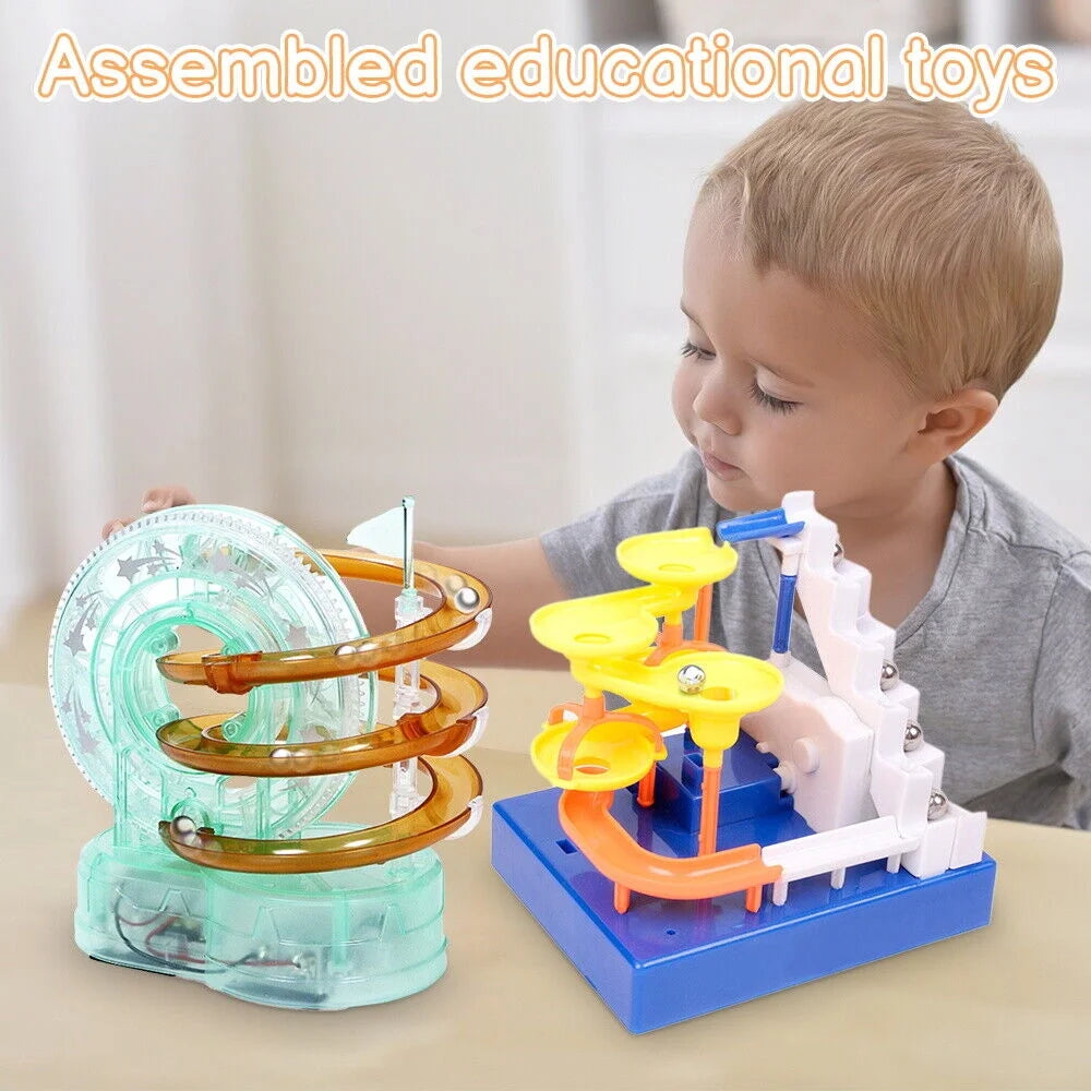 Transparent Track DIY Assembled Roller Coaster Toy O48553
