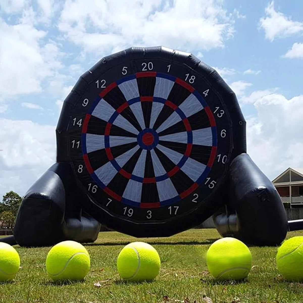 10ft Inflatable Dart Board Golf Foot Game Soccer Kick Air Blower Bouncer Sport G505