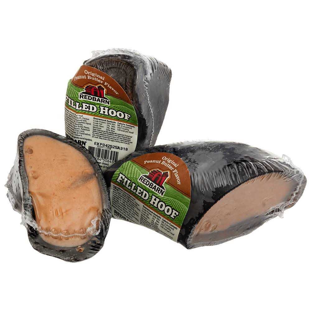 Peanut Butter Filled Hoof Dog Treat G9359