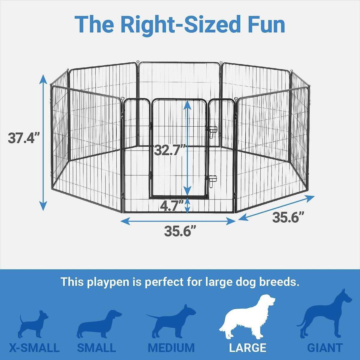 Outdoor Lightweight Heavy Duty Steel Playpen A306637