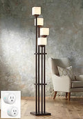 Bronze Iron 4-Light Torchiere Floor Lamp E3777