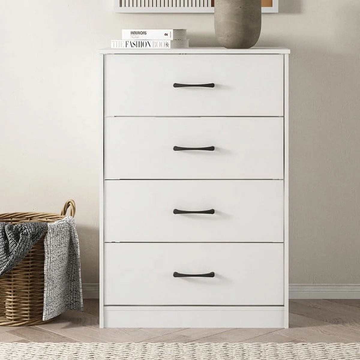 White 4 Drawer Dresser T69218