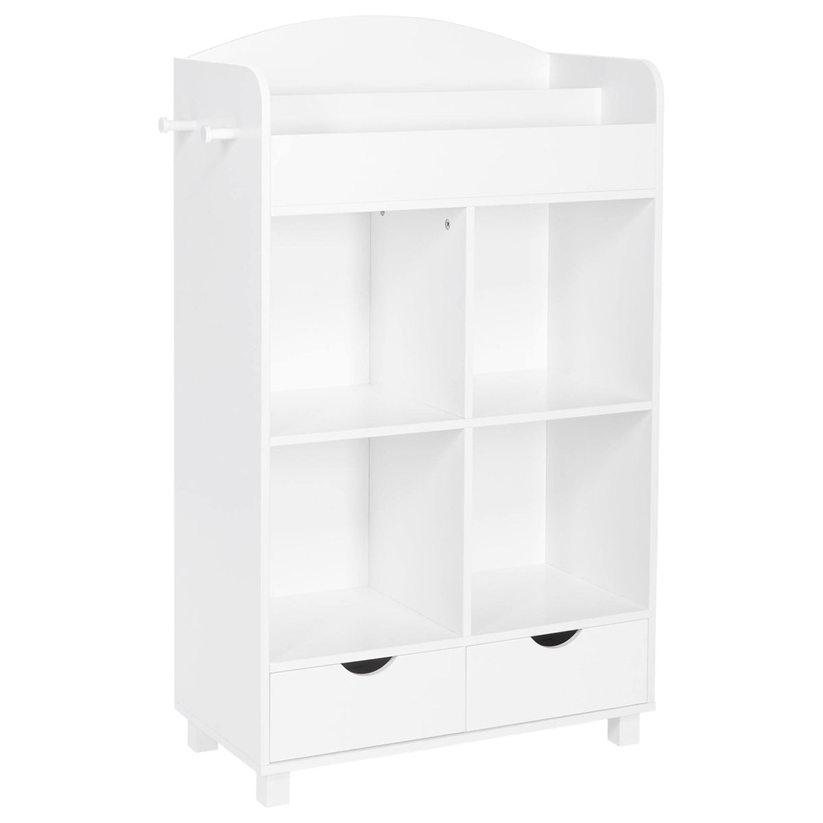Kids Cubby Storage Cabinet with Bookrack V82673