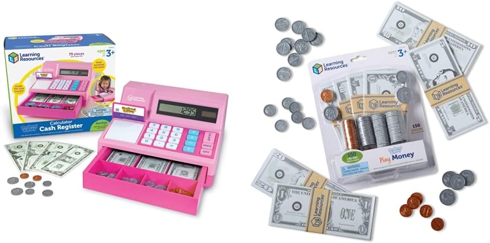Pretend & Play Calculator Cash Register, 73 Pieces, Ages 3+ Z780345
