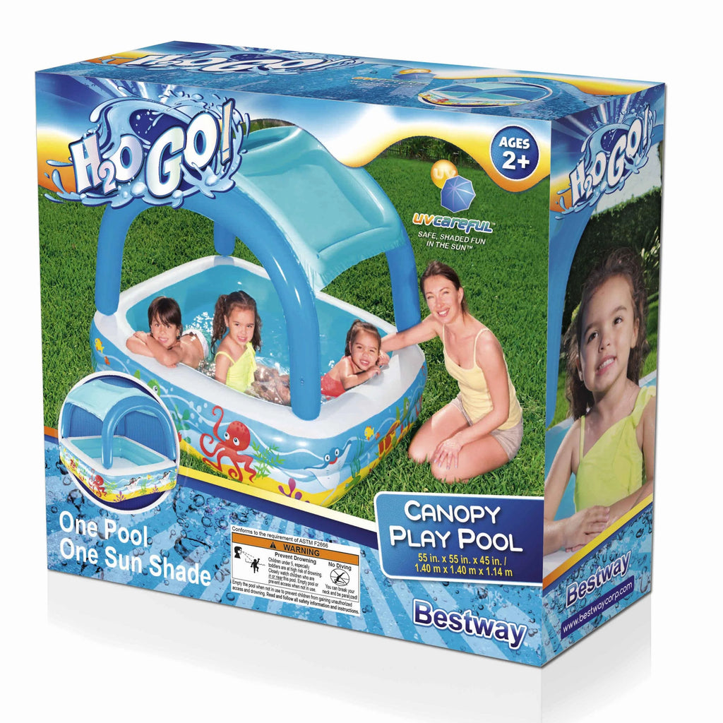 55 x 55 Inflatable Square Kiddie Pool Z736517