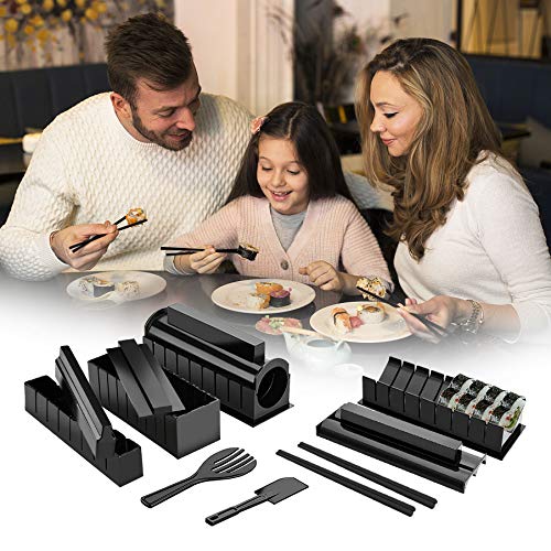 12pcs Sushi Maker Plastic Moulds Set X414200