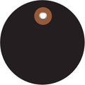 Black Plastic Circle Tags P42605