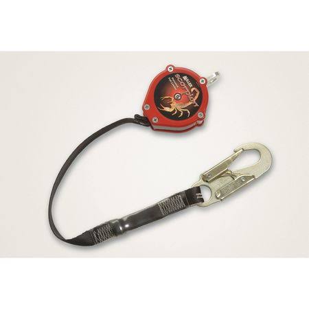 Red Personal Fall Limiter with Carabiner and Swivel Shackle I210862