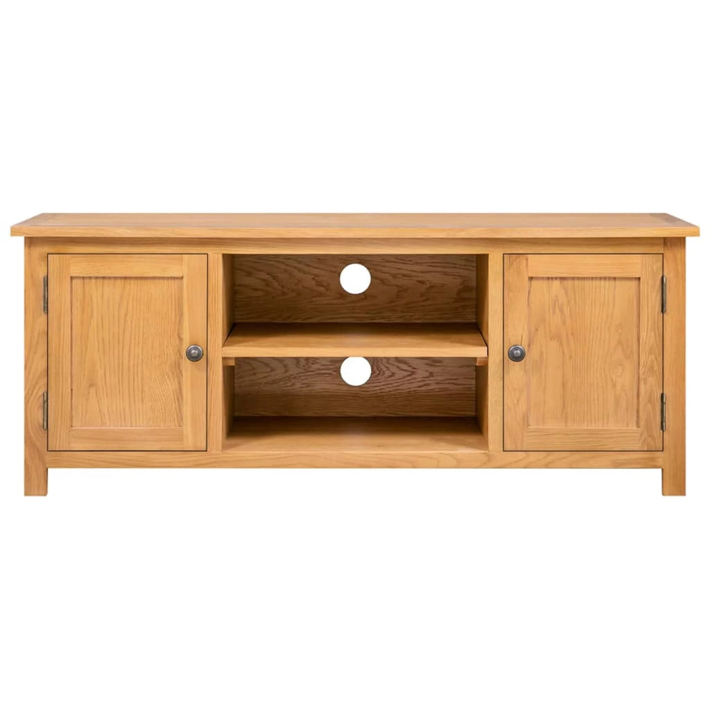 Solid Oak Wood TV Cabinet Y34945