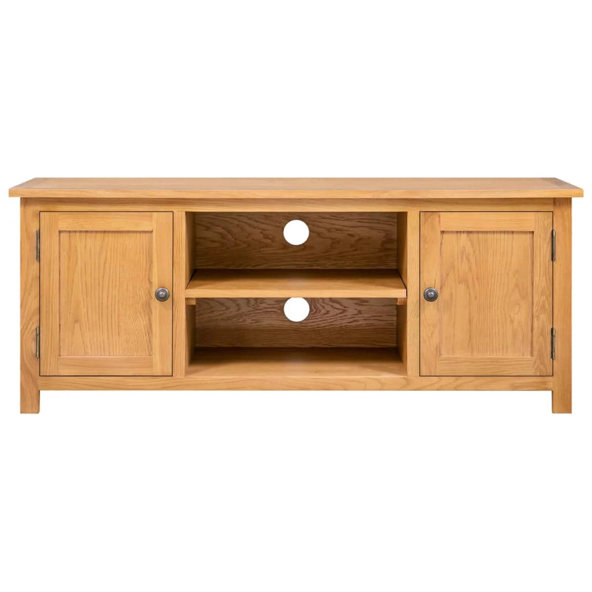 Solid Oak Wood TV Cabinet Y34945