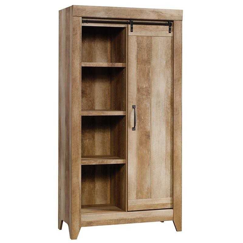 6 Shelf Storage Cabinet in Craftsman Oak C950