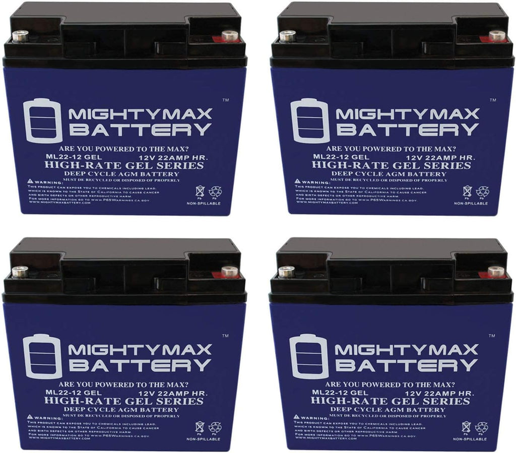 22 AH Gel Battery Pack of 2 F595