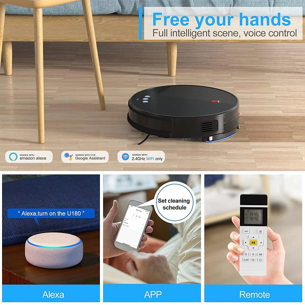 Robot Vacuum Cleaner and Mop, 160ml Water Tank, 3-in-1 Y551