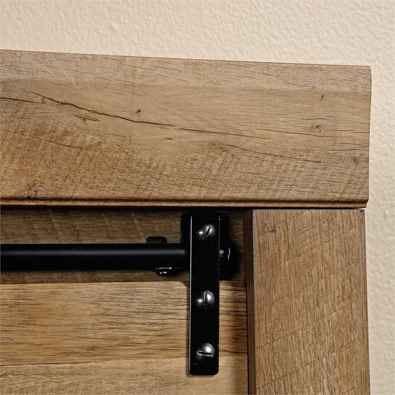 6 Shelf Storage Cabinet in Craftsman Oak C950