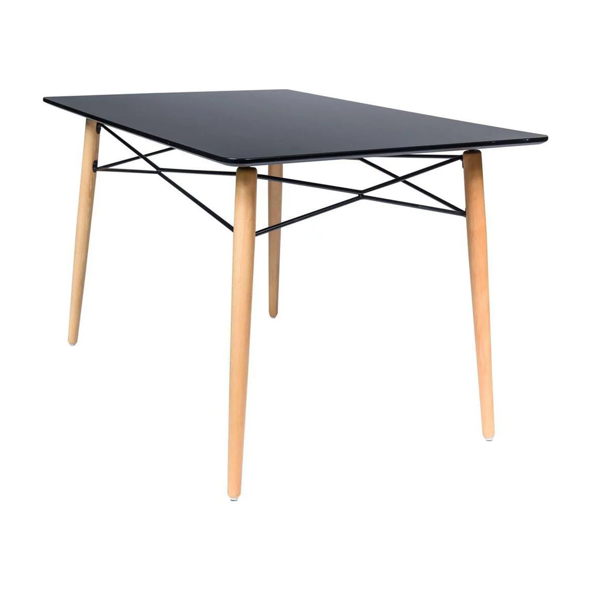 4Ft Rectangle Wooden Top Dining Table N3387