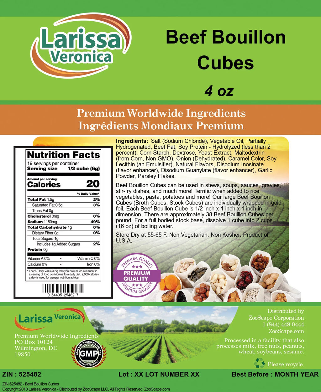 Beef Bouillon Cubes 4 oz 3-Pack J5016
