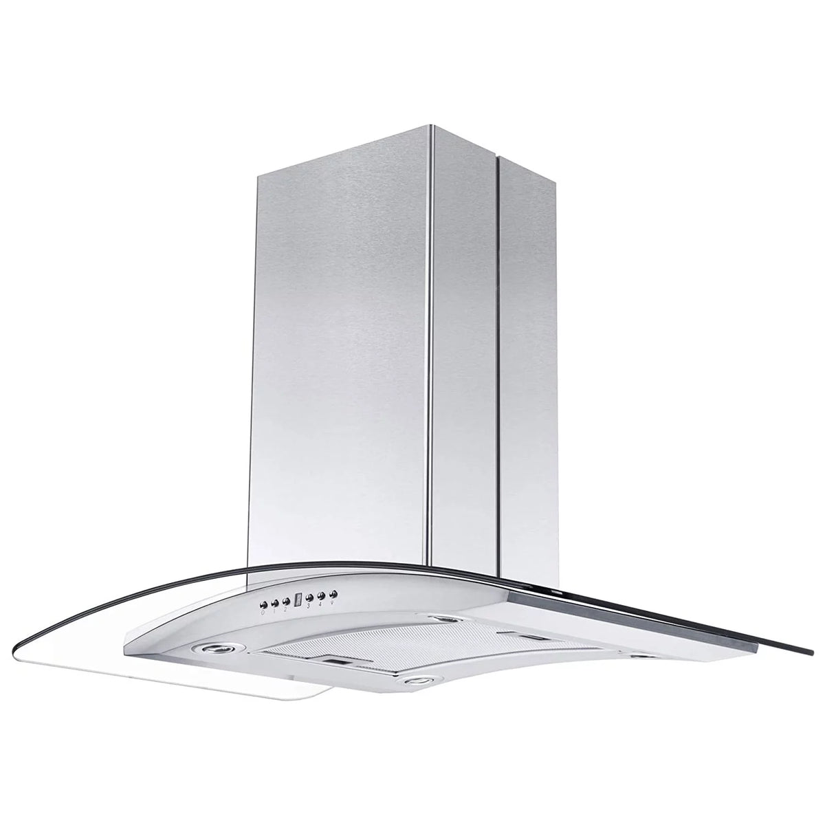 36" Island Ceiling Mount Range Hood Stainless Steel Glass T106315