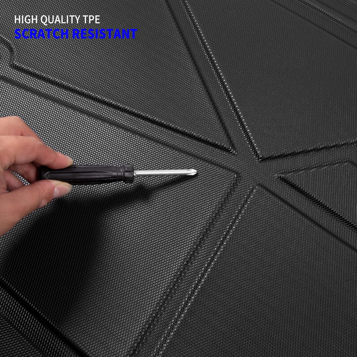 Rear Trunk Mat Cargo Liner TPE All-Weather 4 Door Pack of 2 T153429