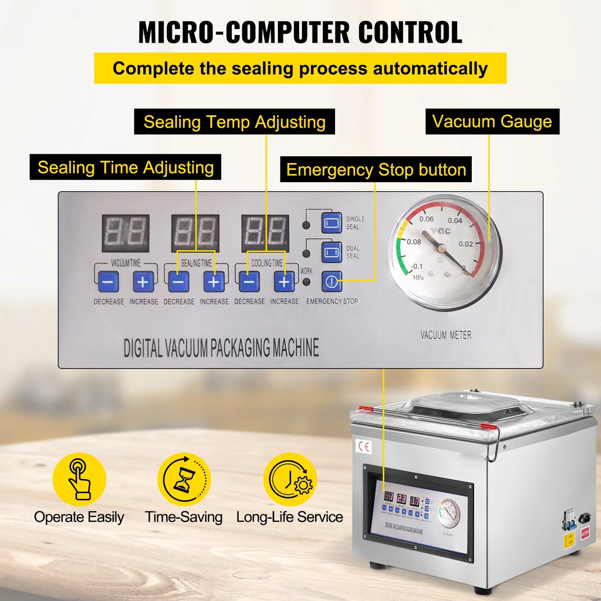 Chamber Vacuum Sealer 320mm 110v K79603