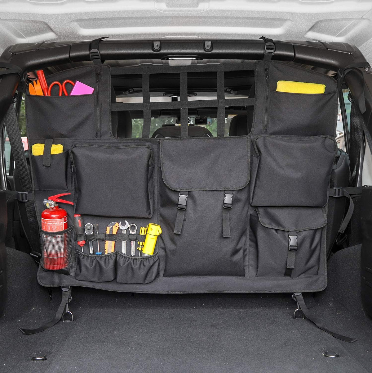 Trunk Storage Bag with Multi-Pockets Tool Kits Organizers Cargo Bag D637