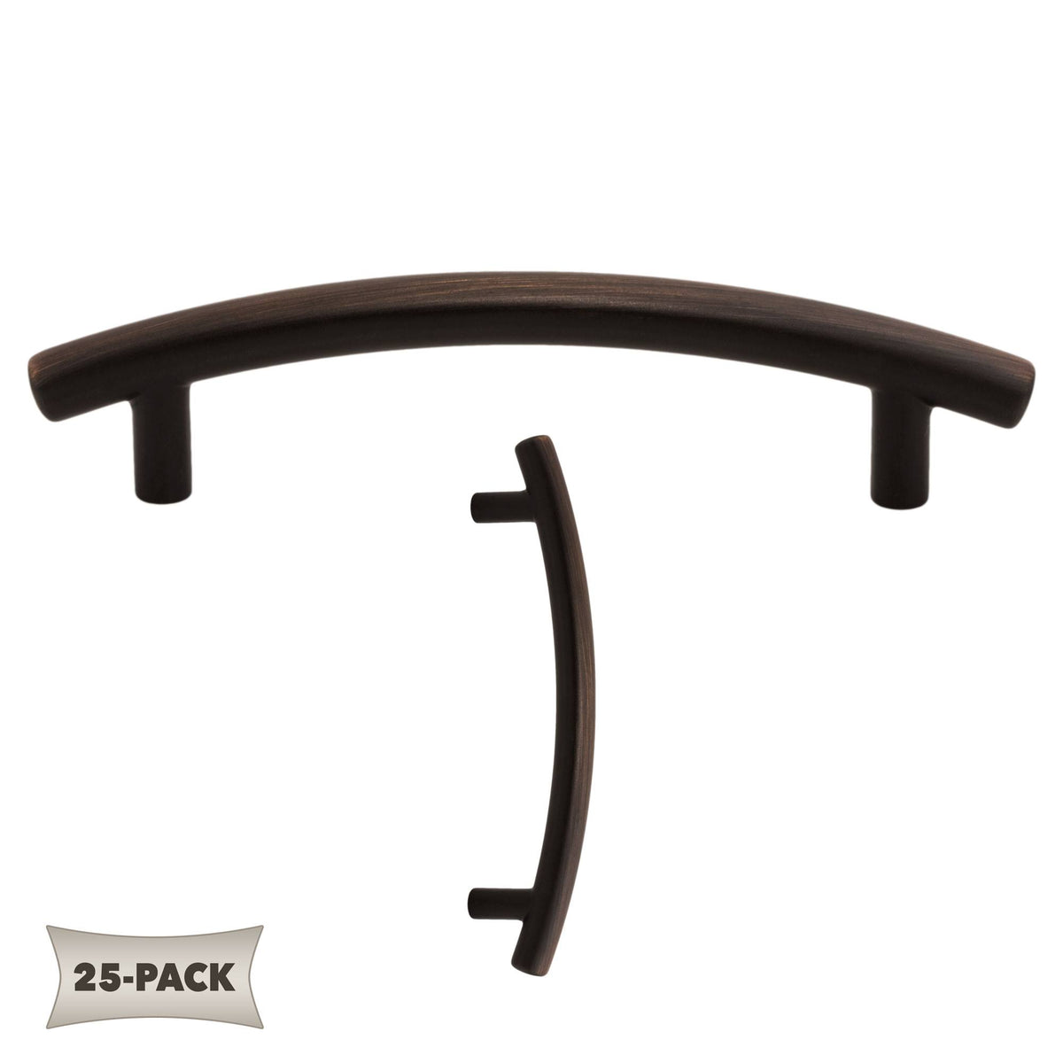 25 Pack 3 3/4 inch Oil Rubbed Bronze Cabinet Hardware Pull J7126