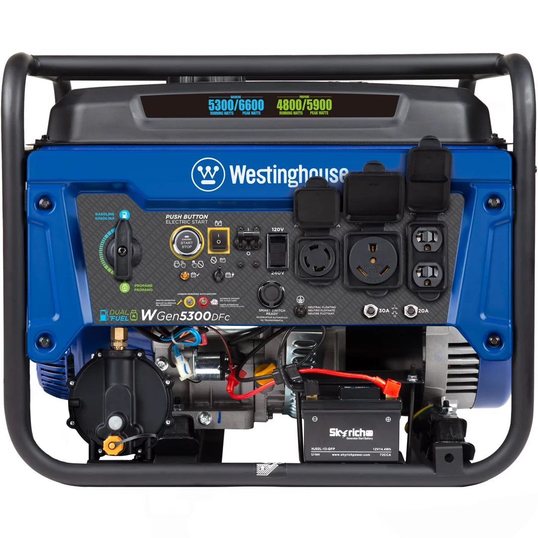 6600 Peak Watt Dual Fuel Portable Generator T6685