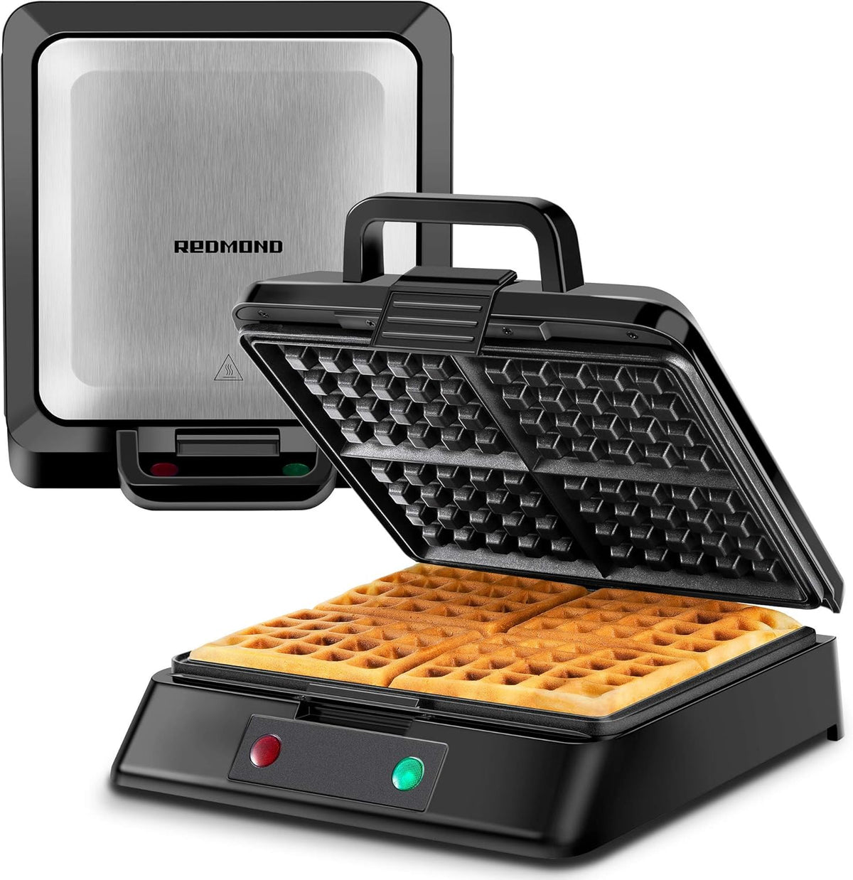 Non-Stick 4 Slice Square Waffle Maker E40873