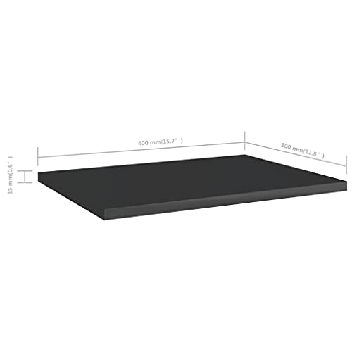 Gray 31.5"x11.8"x0.6" Wood Shelf Boards 4 pcs B74710