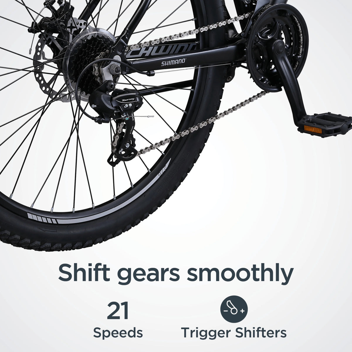 27.5 inch 21 Speed Grey Mountain Bike M3274