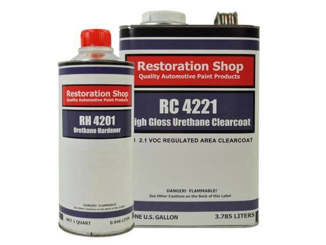 Gray Metallic Low VOC Urethane Basecoat/Clearcoat Car Paint Complete Gallon Kit B237