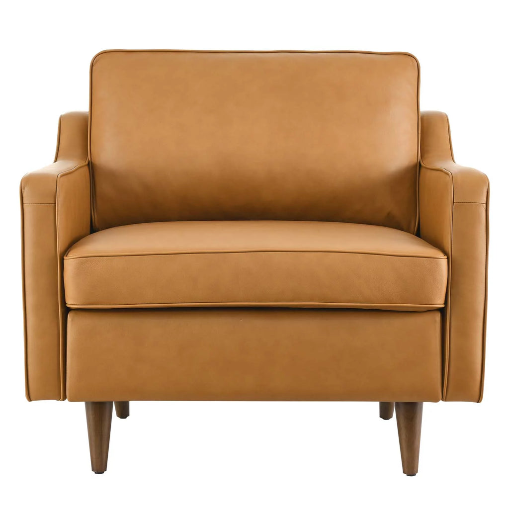 Tan Leather Armchair L3373