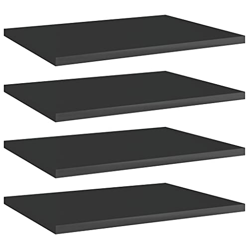 Gray 31.5"x11.8"x0.6" Wood Shelf Boards 4 pcs B74710