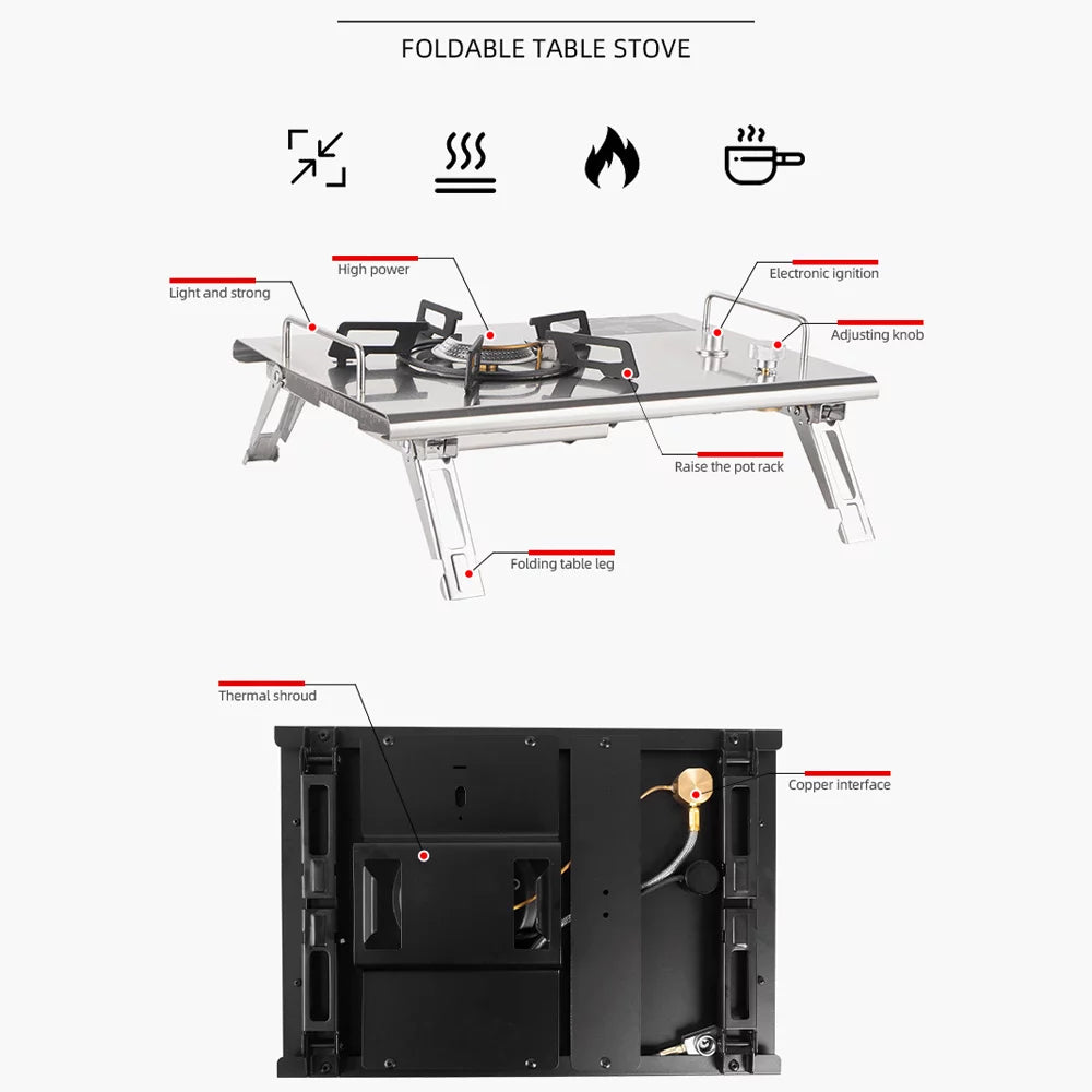 Portable Tabletop BBQ Stove 4000W S2118