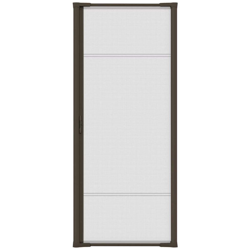 Brown Retractable Door Screen Z84612