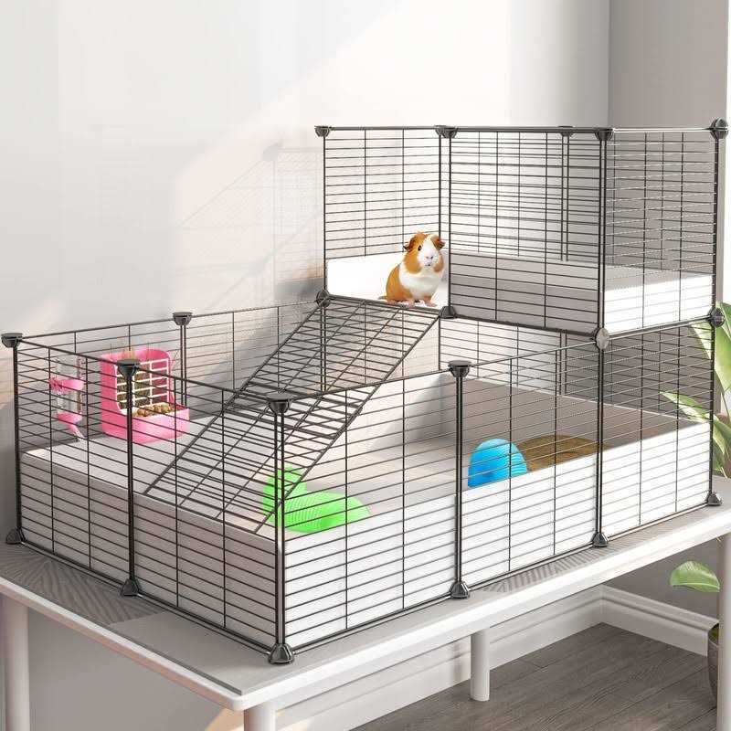Guinea Pig Cage with Waterproof Plastic Bottom V911682