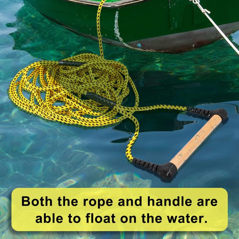 75 ft 2 Section Boat Tow Rope with Wood Handle, Pack of 2 S38192