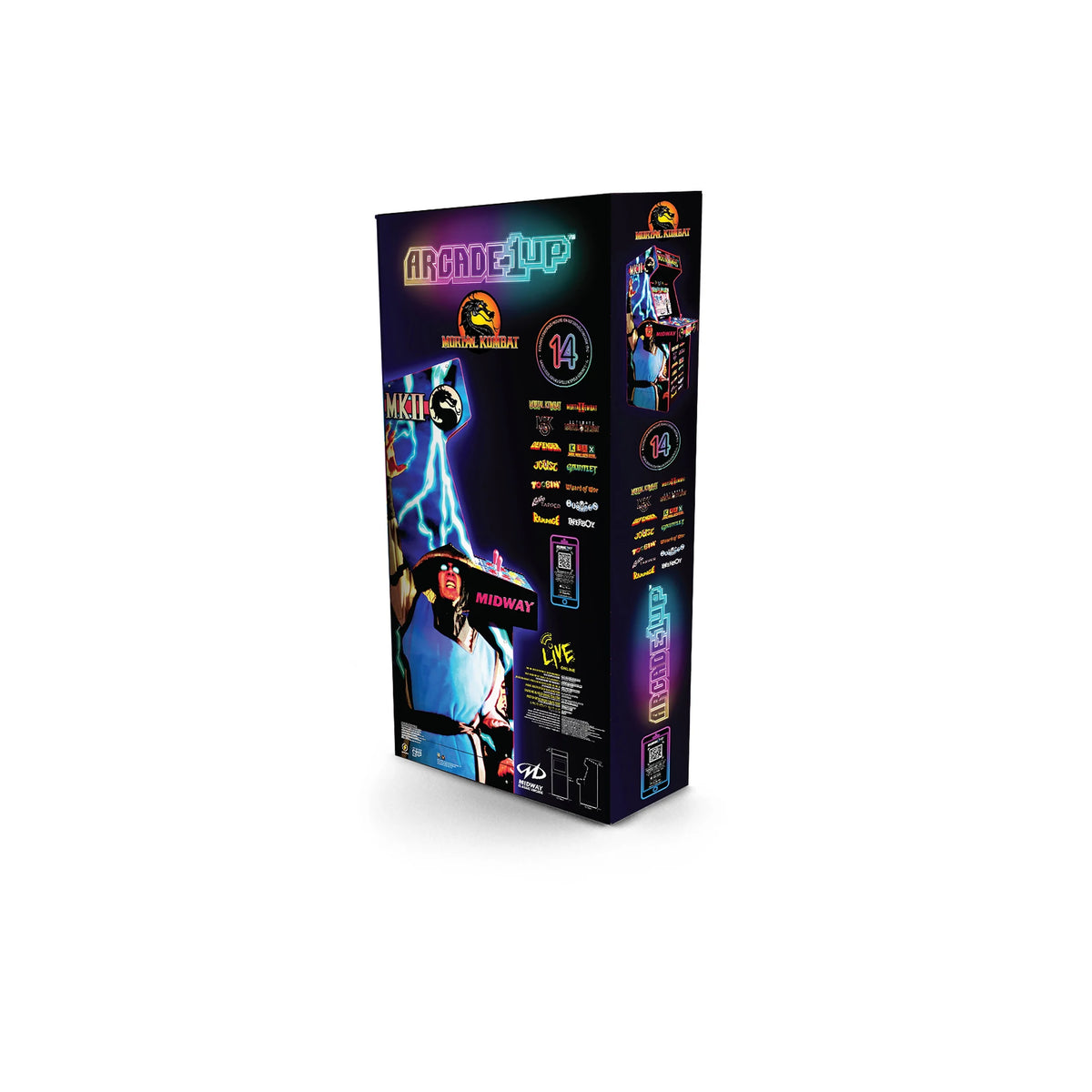 Arcade Game, 4-foot-tall stand-up cabinet, 14 classic games, 17-inch screen Y128844