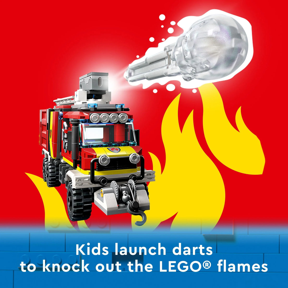 Fire Engine Toy Set with Land and Air Drones G46729