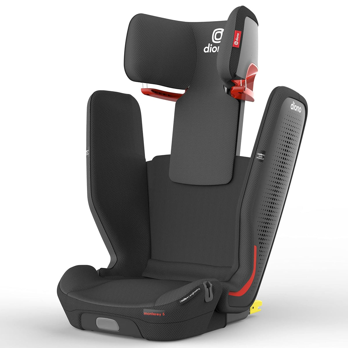 High Back Booster Car Seat with Expandable Height and Width, Compact Fold, Black G25566