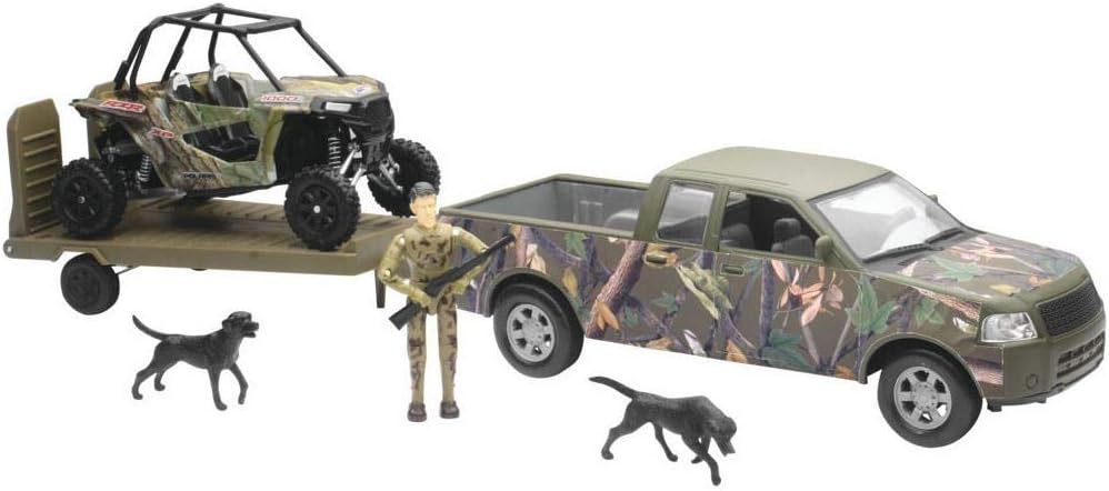 Green Camo Pickup Truck with Figure Set S3602