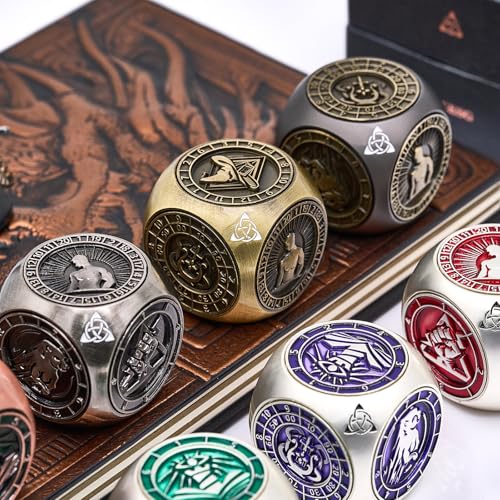 Matte Green 7-in-1 Polyhedral Metal Dice Set I9794
