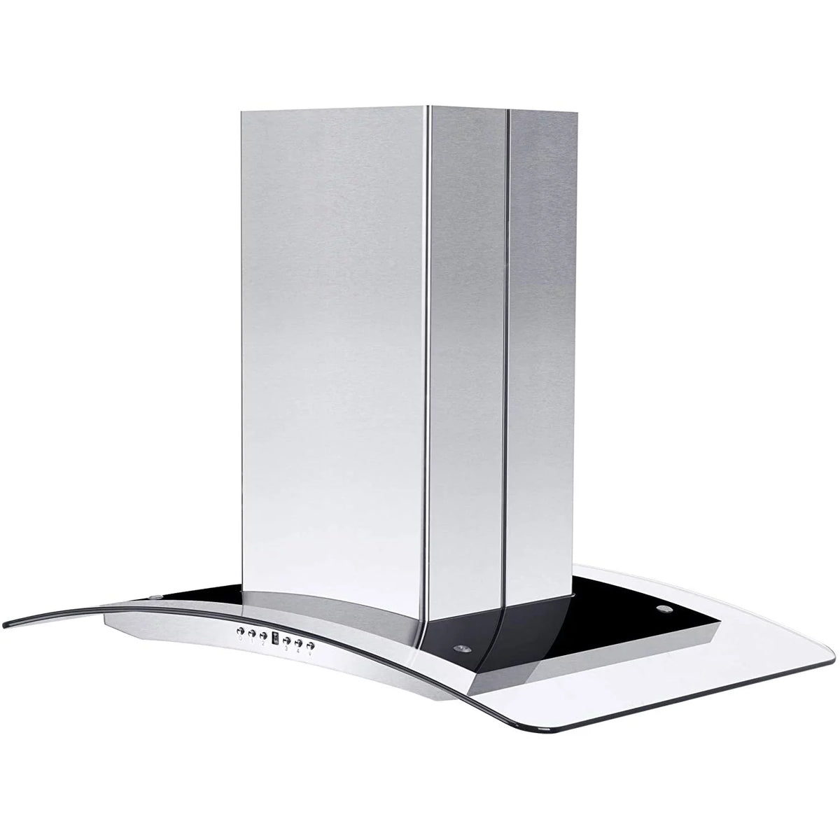 36" Island Ceiling Mount Range Hood Stainless Steel Glass T106315