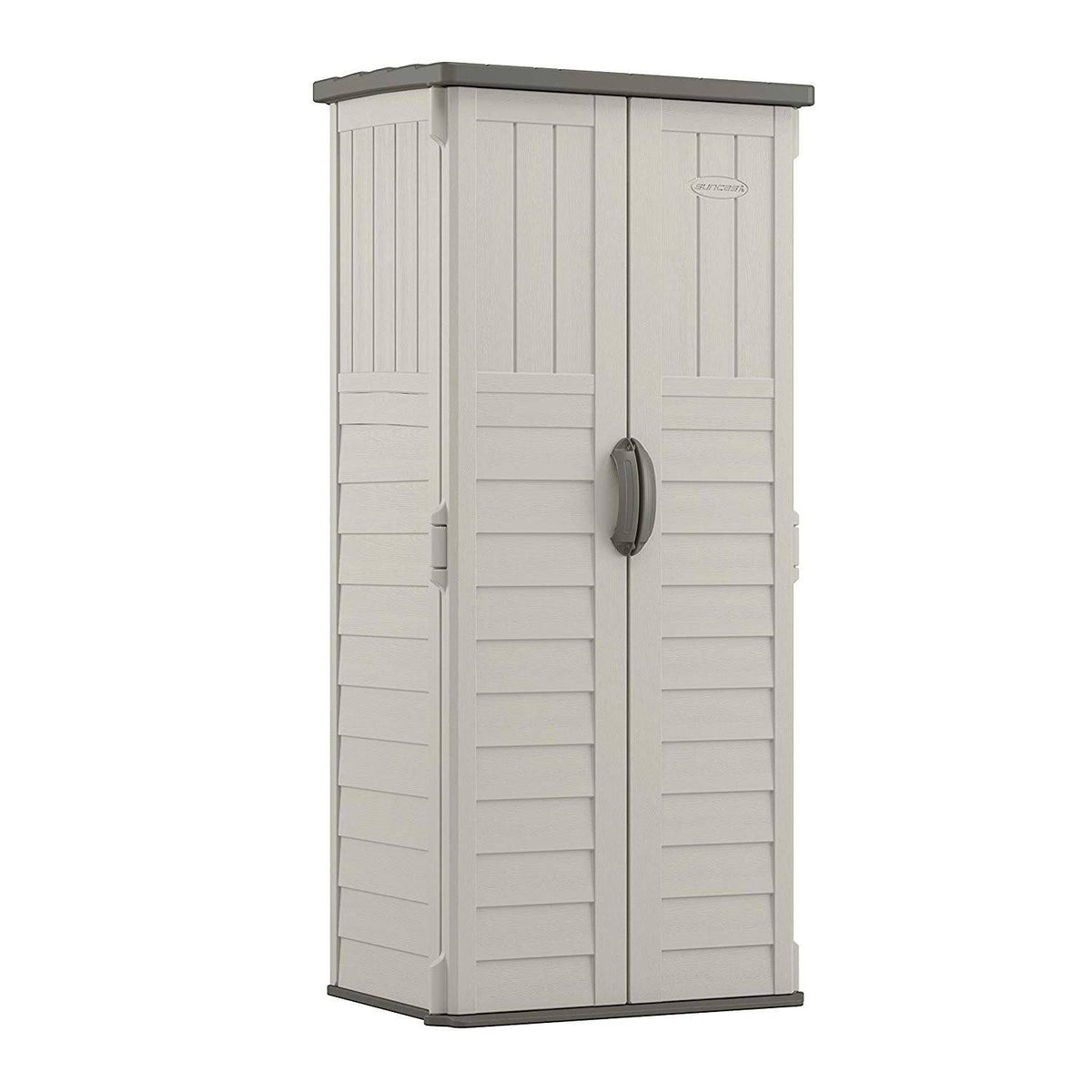 22 Cubic Feet Resin Vertical Storage Shed (2 Pack) U403105